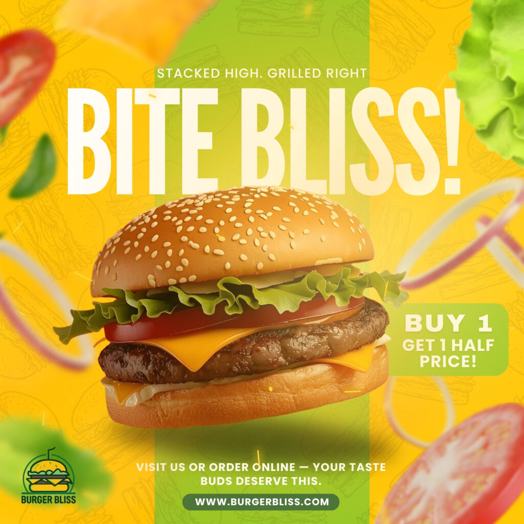 Orange and Yellow Food Organic Holi Festival Business Instagram Post